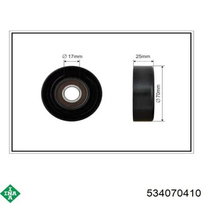 Napinacz paska napędowego INA 534070410 cena, od 53,68 USD