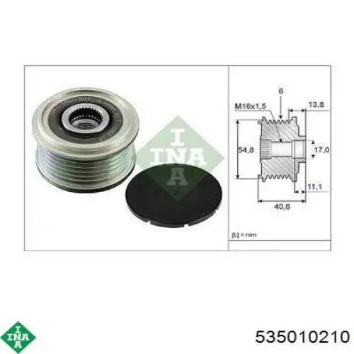 Do koszyka 535010210 INA Koło pasowe alternatora