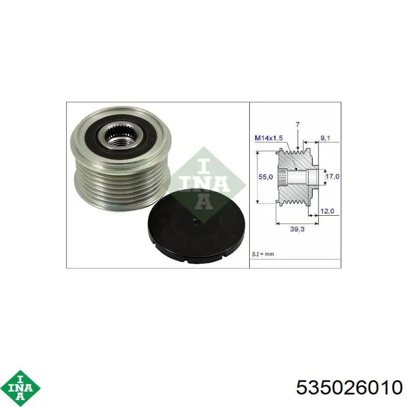 Do koszyka 101720 Febi Koło pasowe alternatora
