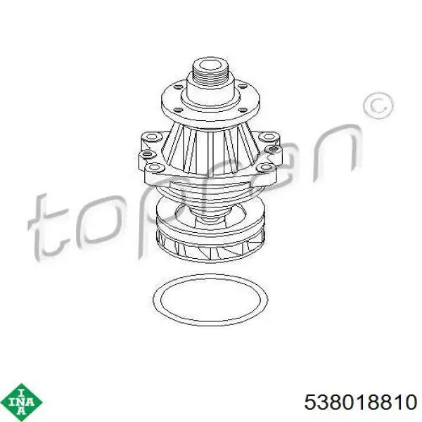 Pompa chłodząca wodna INA 538018810 cena, od 44,31 USD