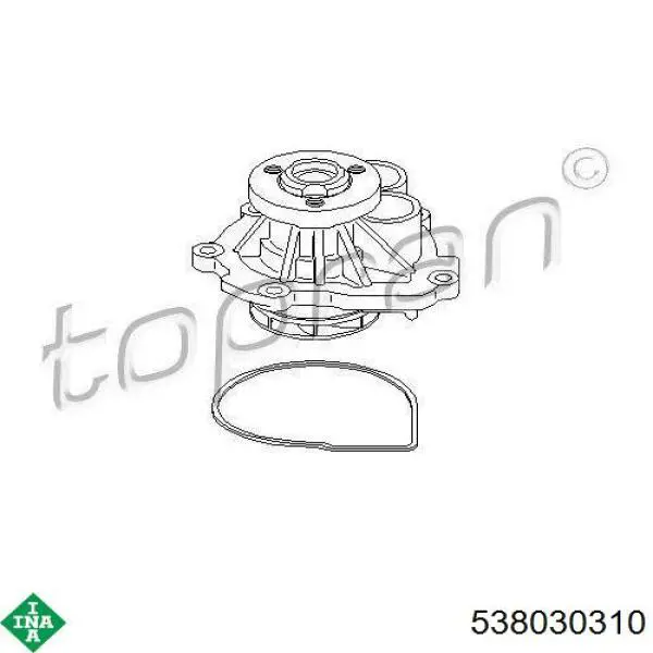 Pompa chłodząca wodna INA 538030310 cena, od 54,35 USD