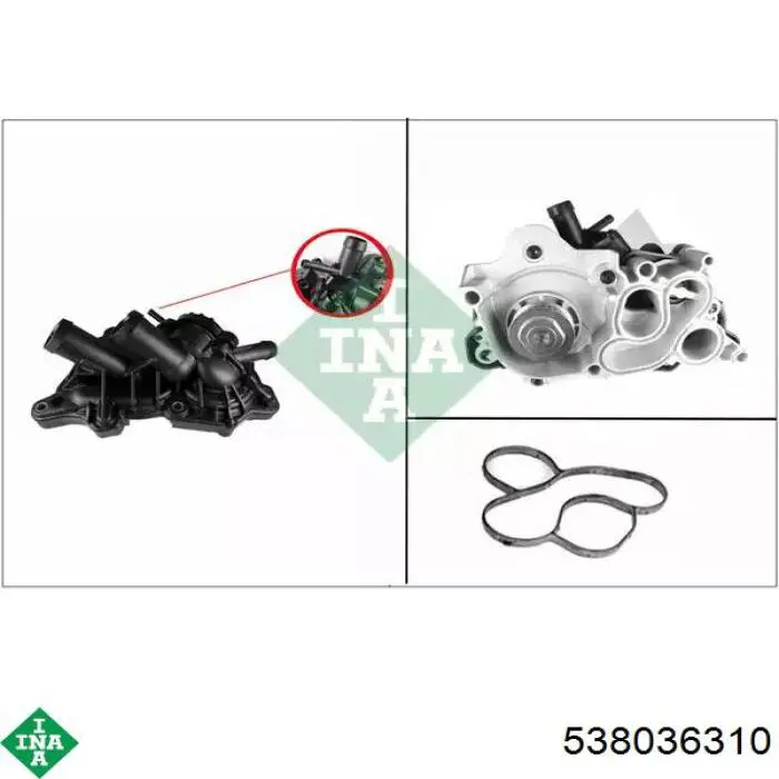 538036310 INA Pompa chłodząca wodna