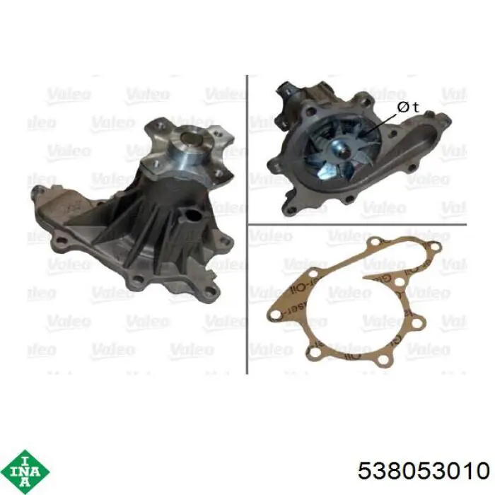 Pompa chłodząca wodna INA 538053010 cena, od 62,16 USD