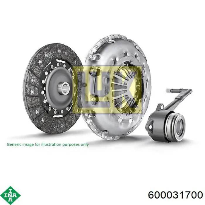 Zestaw sprzęgła (3 części) INA 600031700 cena, od 347,22 USD