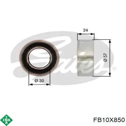 FB10X850 INA Pas napędowy mechanizmów