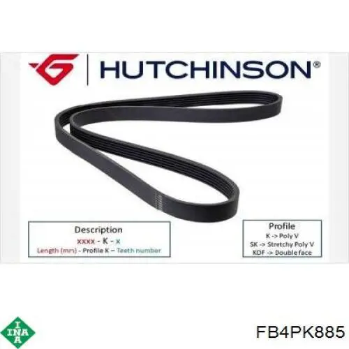 Do koszyka FB4PK885 INA Pas napędowy mechanizmów