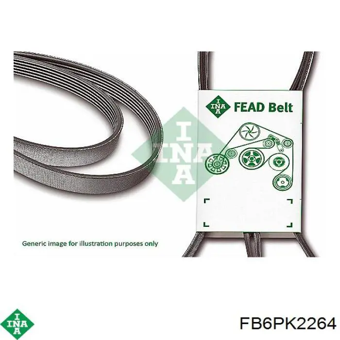 Pas napędowy mechanizmów INA FB6PK2264 cena, od 25,53 USD