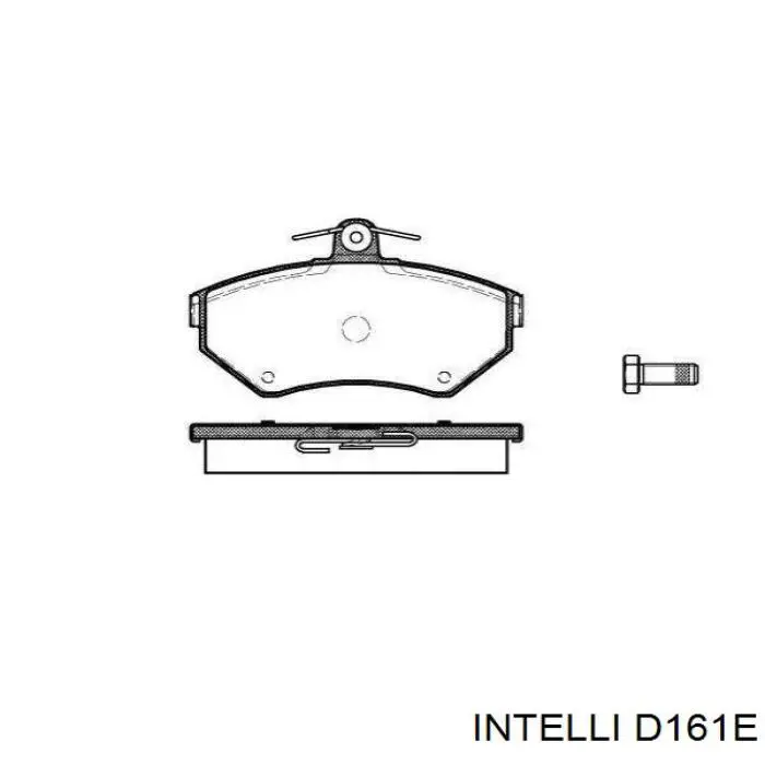 D161E Intelli klocki hamulcowe przednie tarczowe