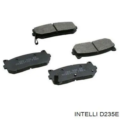 Okładziny (klocki) do hamulców tarczowych tylne Intelli D235E cena, od 17,38 USD