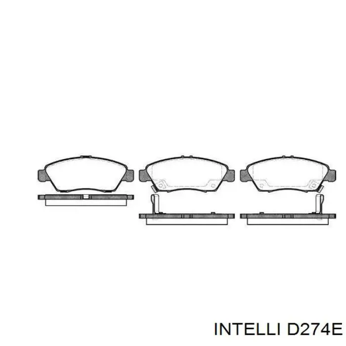 D274E Intelli okładziny (klocki do hamulców tarczowych tylne)