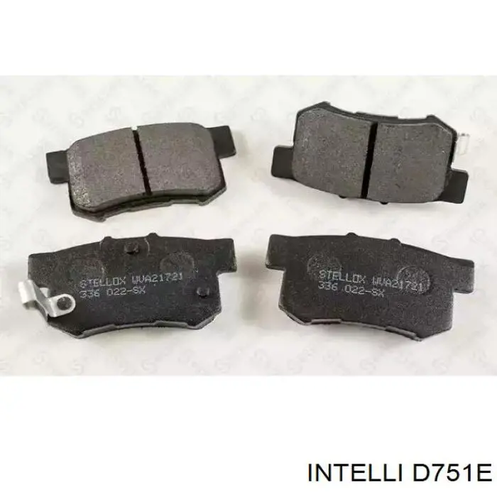 Okładziny (klocki) do hamulców tarczowych tylne Intelli D751E cena, od 17,03 USD
