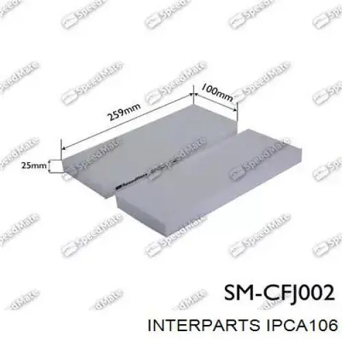 Filtr kabiny IPCA106 Interparts