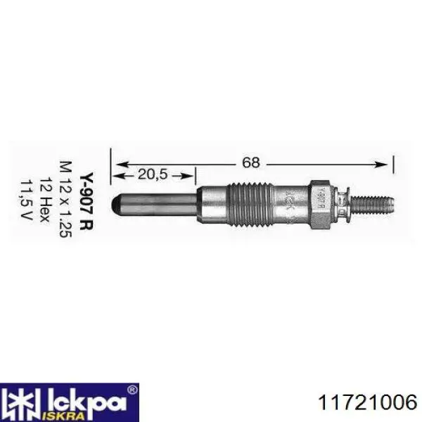 Do koszyka 11721006 Iskra Świeca żarowa