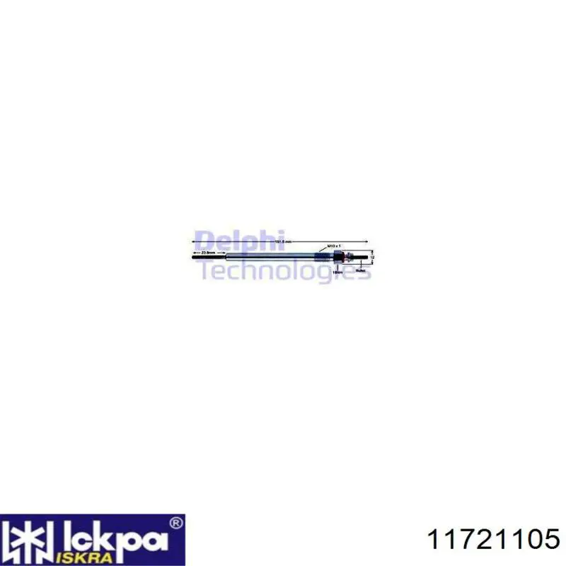 Świeca żarowa Iskra 11721105 cena, od 12,96 USD