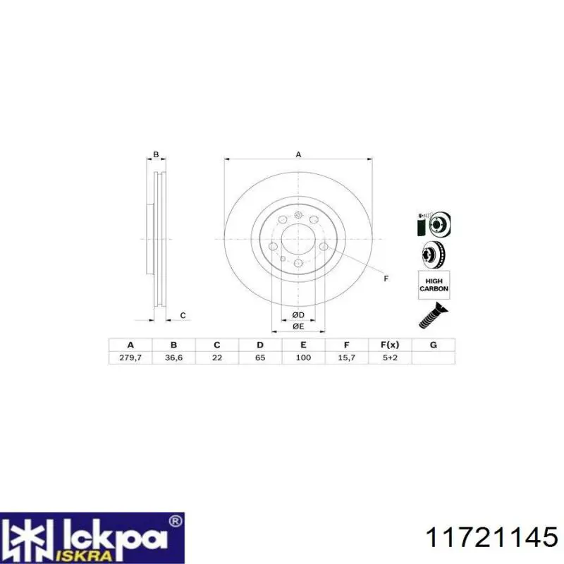 Świeca żarowa Iskra 11721145 cena, od 10,94 USD