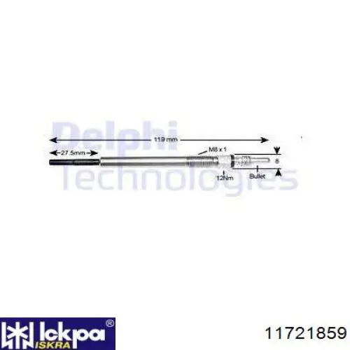 Świeca żarowa Iskra 11721859