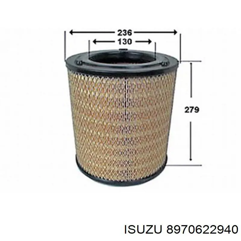 Filtr powietrza Isuzu 8970622940