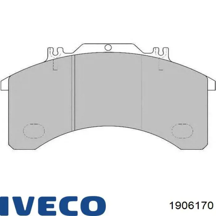 Klocki hamulcowe przednie tarczowe Iveco 1906170 cena, od 173,81 USD