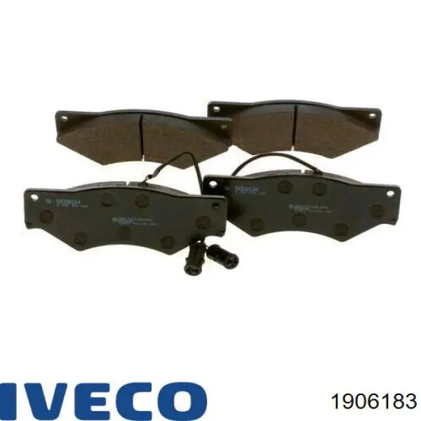 Do koszyka 1906183 Iveco Klocki hamulcowe przednie tarczowe