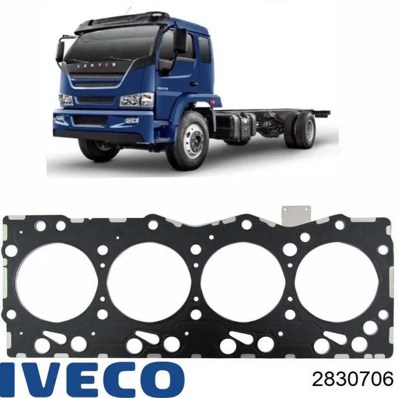 Uszczelka głowicy cylindrów 2830706 Iveco