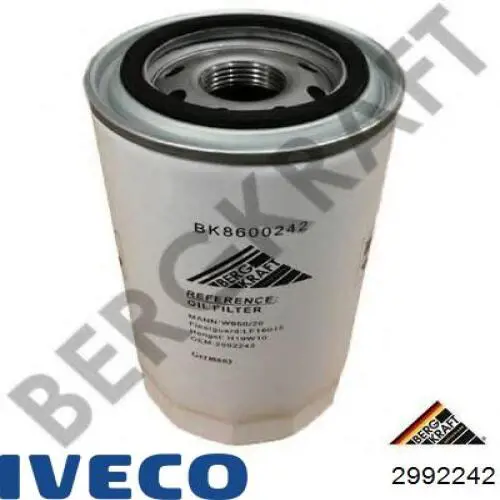 Filtr oleju Iveco 2992242