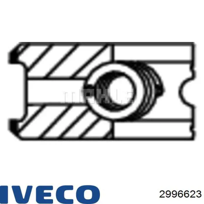 Do koszyka 2996623 Iveco Pierścienie tłokowe na 1 cylinder, STD.