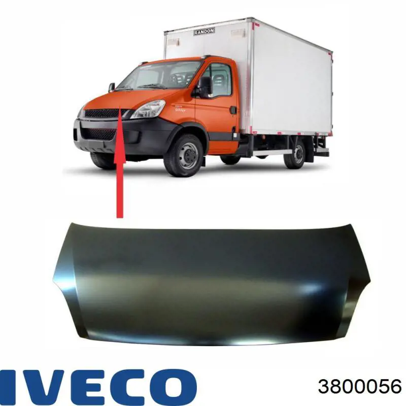 Do koszyka 3800056 Iveco Maska silnika