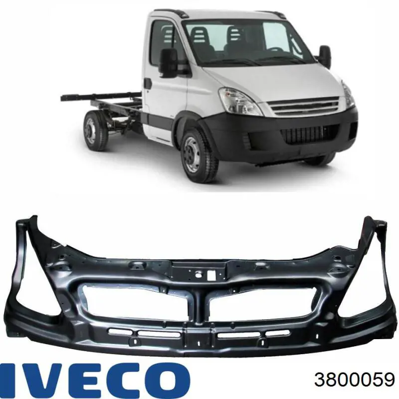 Osłona chłodnicy kompletna (panel mocowania reflektorów) Iveco 3800059 cena, od 188,71 USD