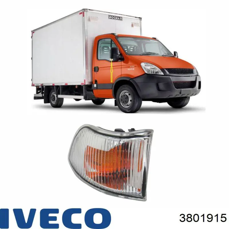 Do koszyka 3801915 Iveco Kierunkowskaz prawy
