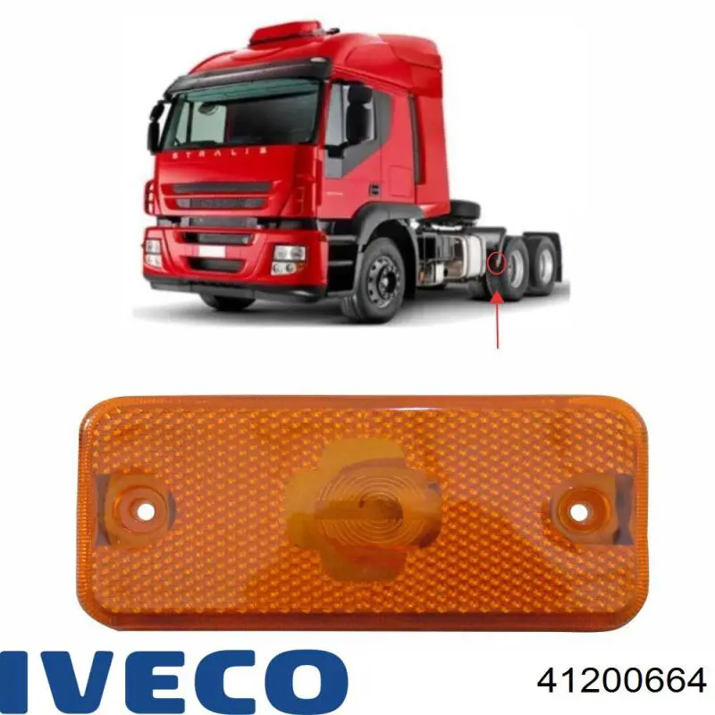 Lampa pozycyjna boczna (furgon) 41200664 Iveco