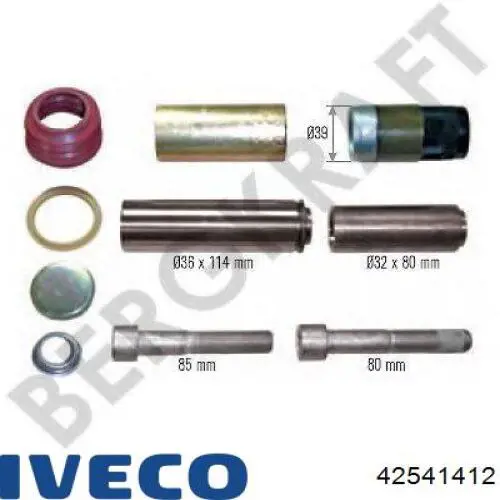 Zestaw naprawczy zacisku hamulcowego tylnego Iveco 42541412 cena, od 30,26 USD
