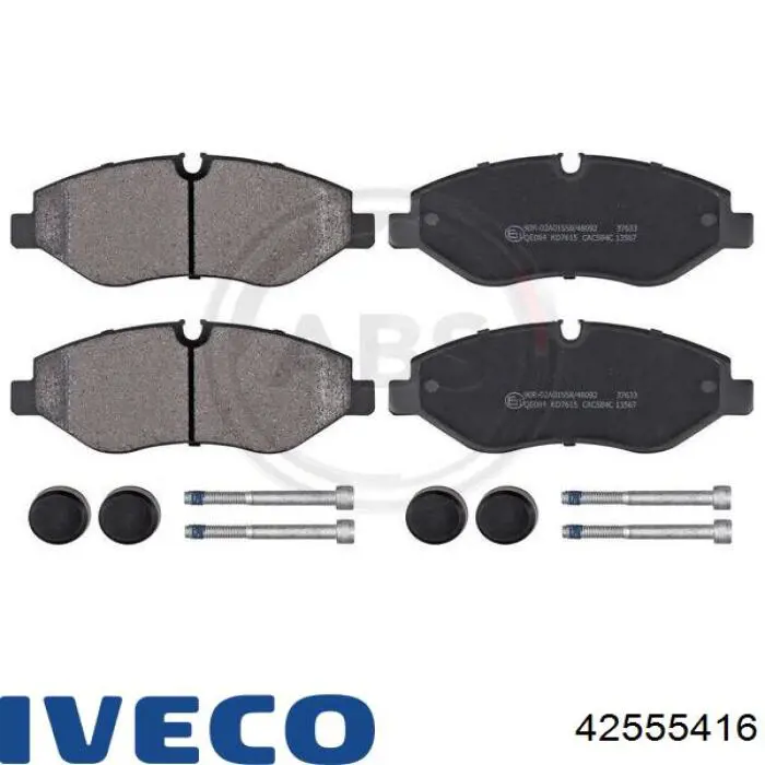 Do koszyka 42555416 Iveco Zestaw naprawczy zacisku hamulcowego przedniego