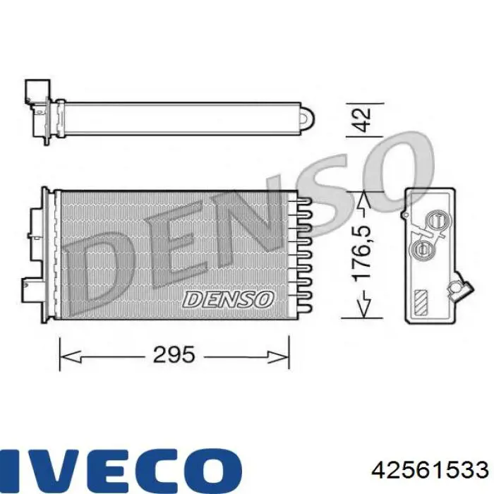 42561533 Iveco Chłodnica nagrzewnicy (ogrzewacza)