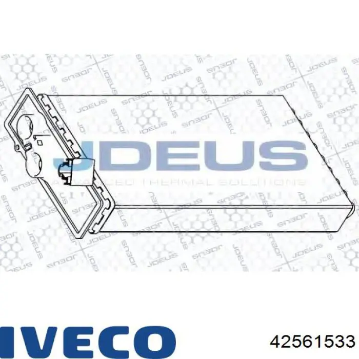 Do koszyka 42561533 Iveco Chłodnica nagrzewnicy (ogrzewacza)