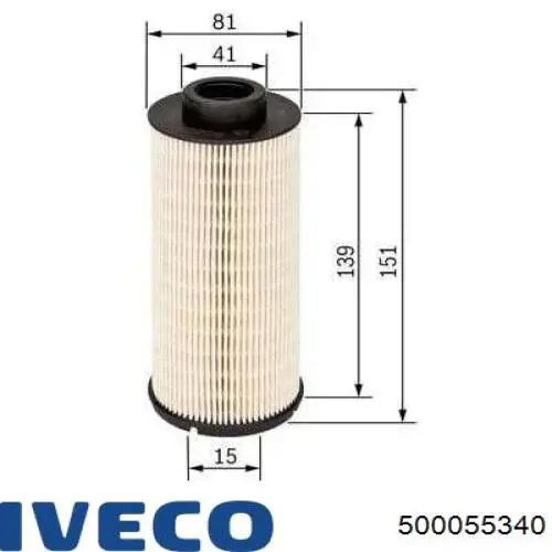 500055340 Iveco Filtr paliwa