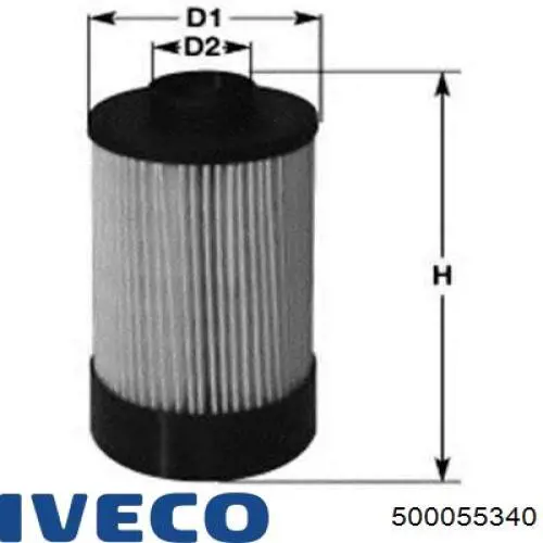 Filtr paliwa Iveco 500055340 cena, od 14,96 USD