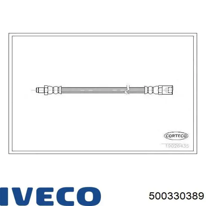 Do koszyka 500330389 Iveco Przewód hamulcowy przedni