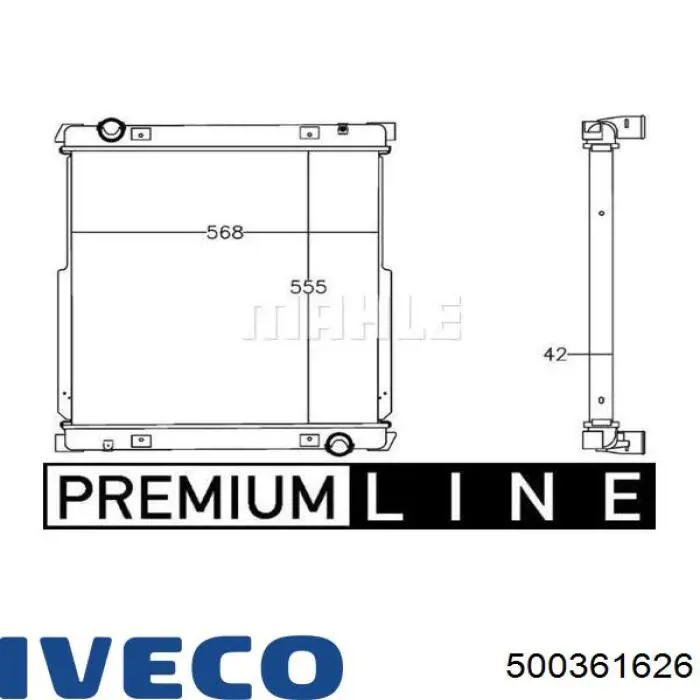 Chłodnica silnika Iveco 500361626 cena, od 235,90 USD
