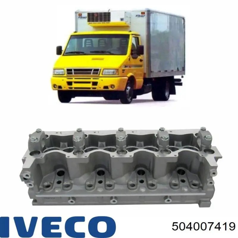 Do koszyka 504007419 Iveco Głowica cylindrów