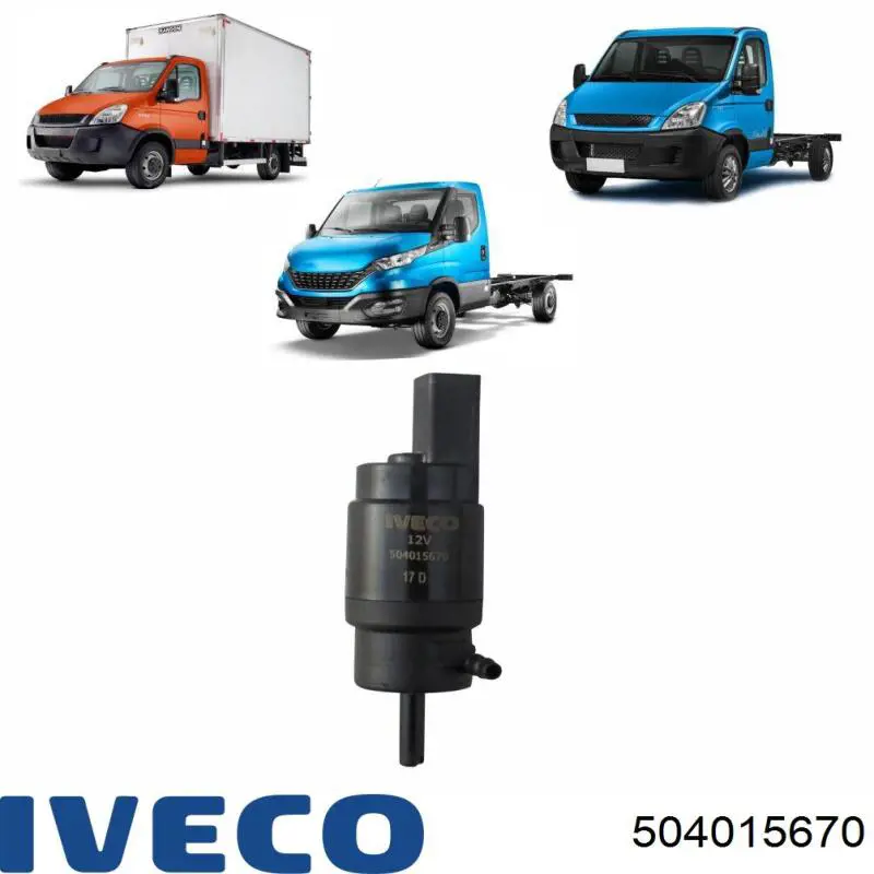 Pompka spryskiwacza szyby przedniej Iveco 504015670 cena, od 58,24 USD