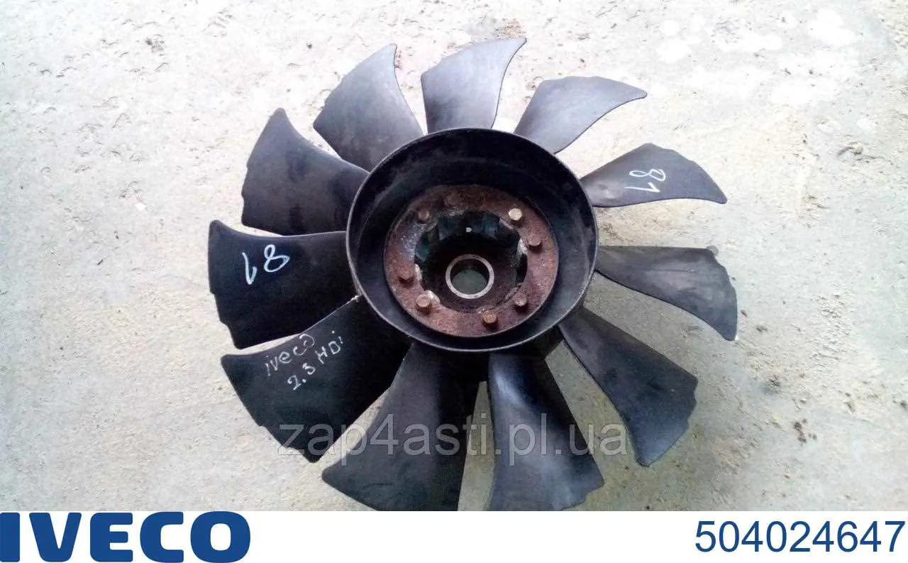 Do koszyka 504024647 Iveco Wentylator (wirnik) chłodnicy