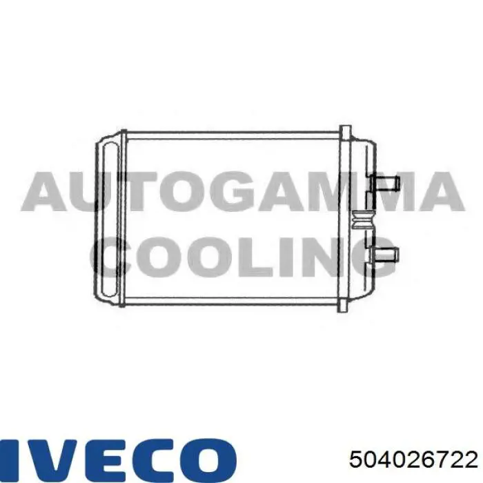 Chłodnica nagrzewnicy (ogrzewacza) Iveco 504026722 cena, od 52,54 USD