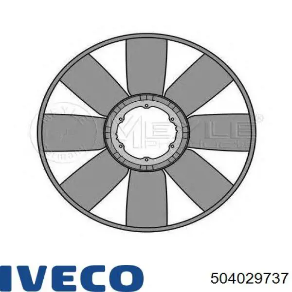 Wentylator (wirnik) chłodnicy 504029737 Iveco
