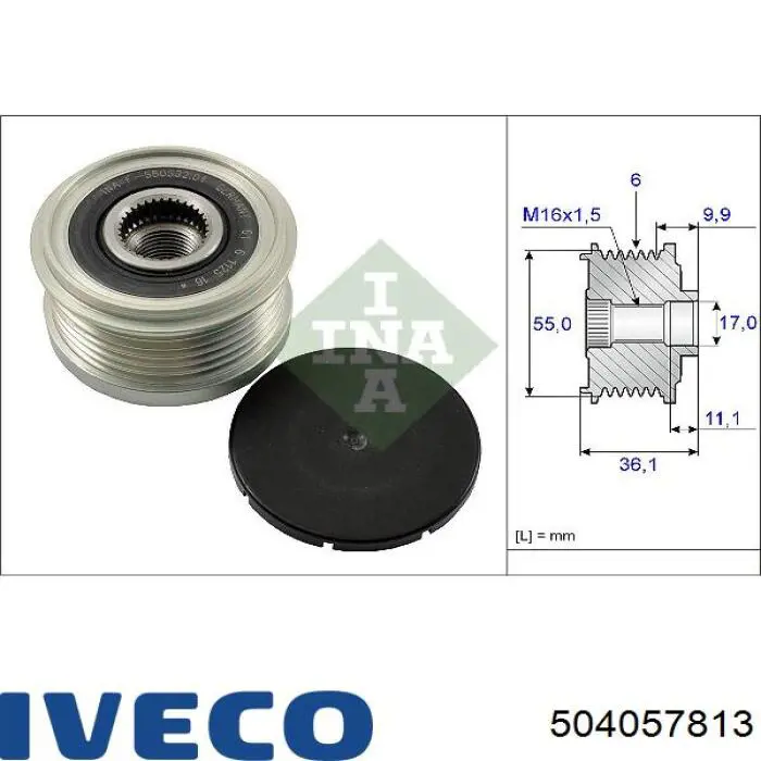504057813 Iveco Alternator