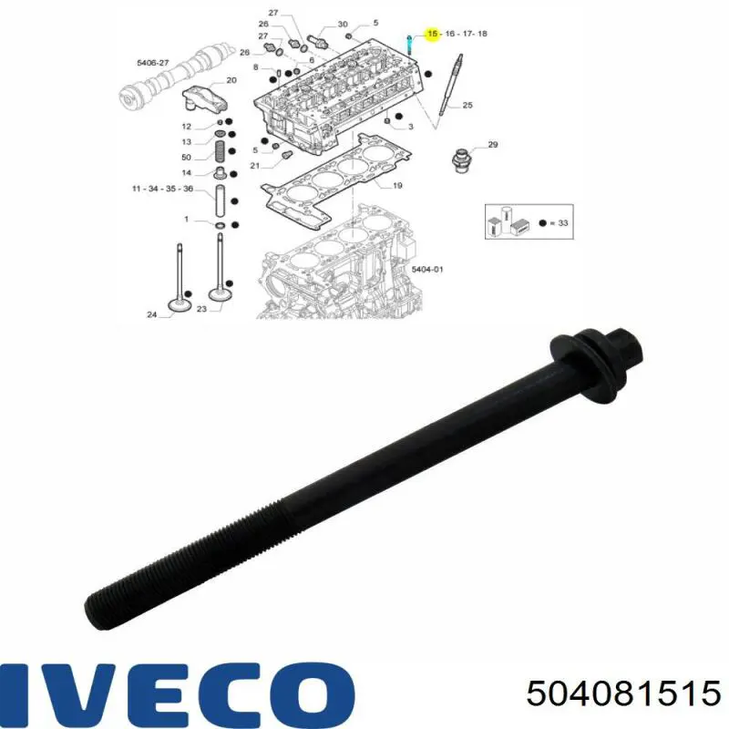 258546 AMC Śruba głowicy cylindrów