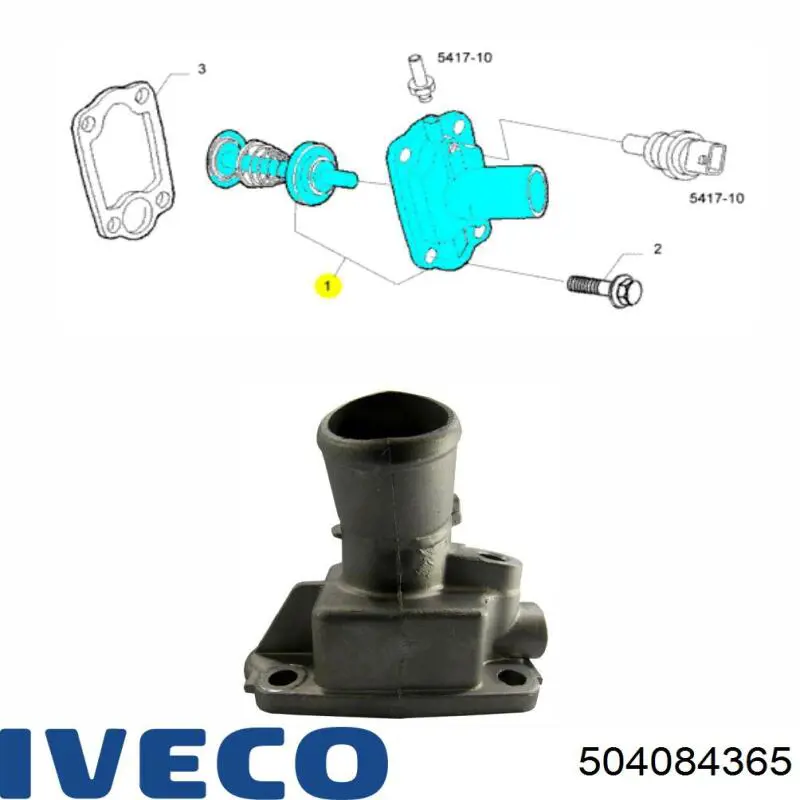 504084365 Iveco Obudowa termostatu