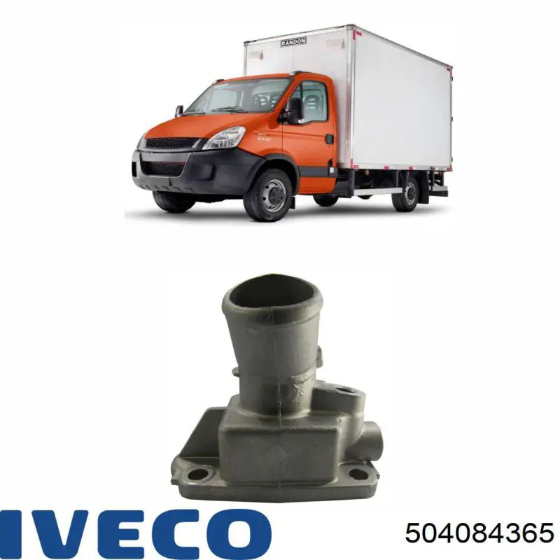 Do koszyka 504084365 Iveco Obudowa termostatu