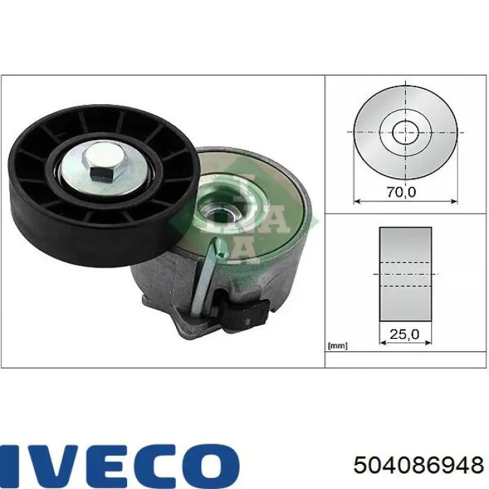 504086948 Iveco Napinacz paska napędowego