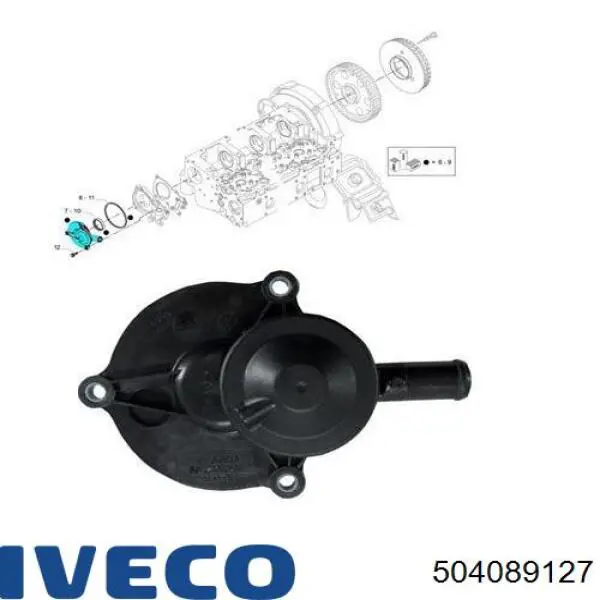 Pokrywa separatora oleju Iveco 504089127 cena, od 43,36 USD