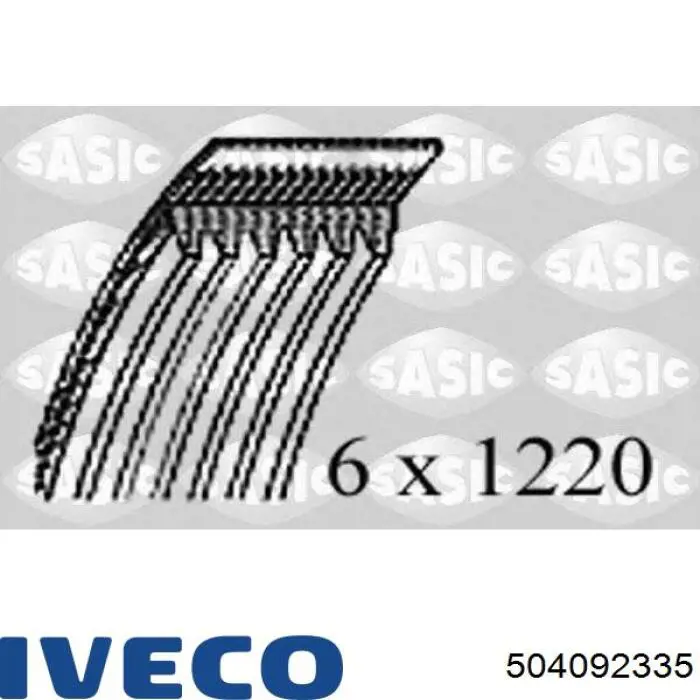 Pas napędowy mechanizmów 504092335 Iveco